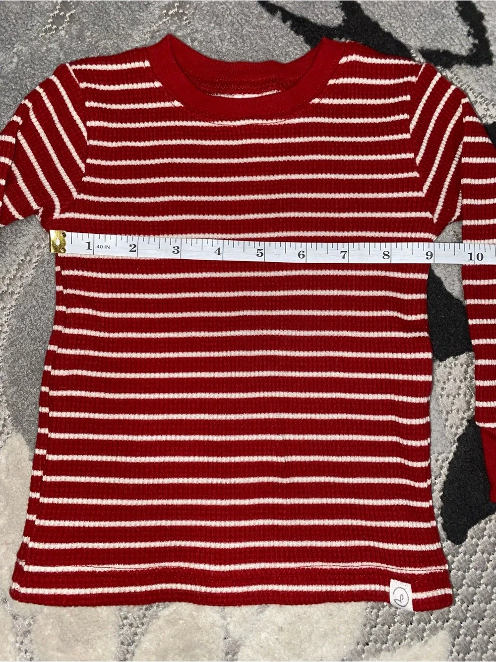Little Planet Red & White Striped Pajama Set  18 Months